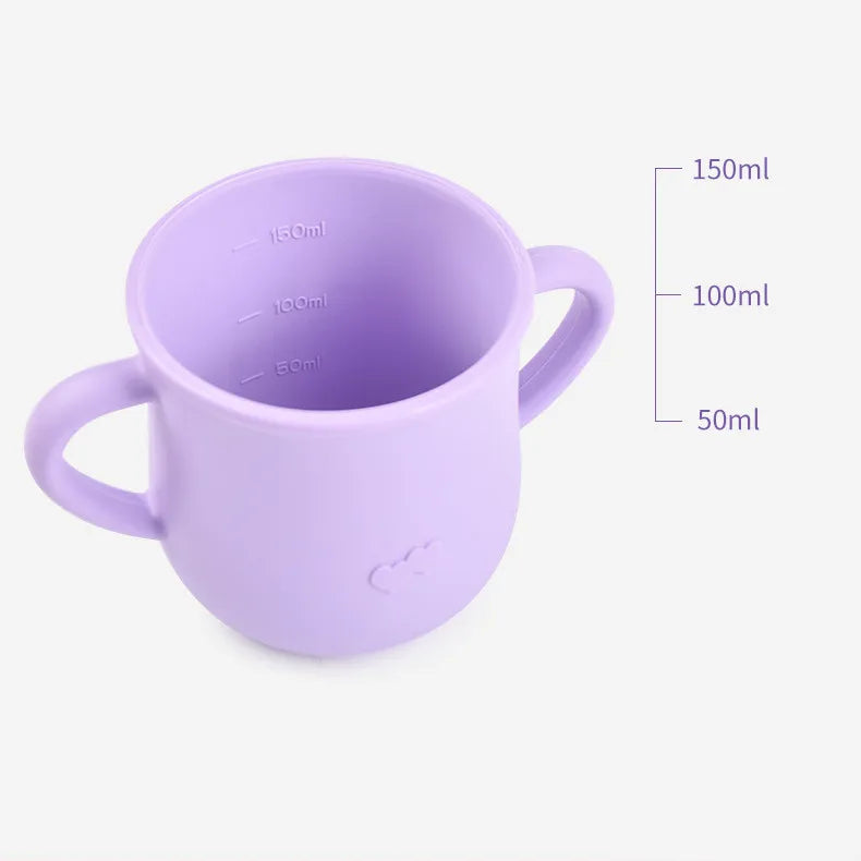 Personalized name Food Grade Baby Feeding Set with Spoon, fork,Silicone Suction Bowls and bib BPA Free - First Stage Self Feed