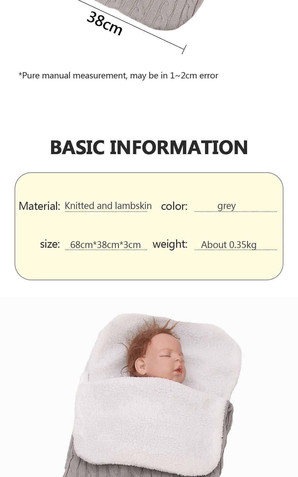 Baby Blanket & Swaddling Newborn Thermal Soft Fleece Blanket Winter Solid Bedding Set Cotton Quilt Infant Bedding Swaddle Wrap