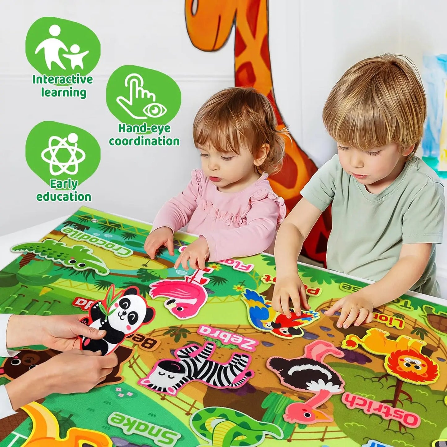 Montessori Felt Board Story Set Toys Preschool Learning Activities Board toys Outer Space Scientific Cognition Party Decorations