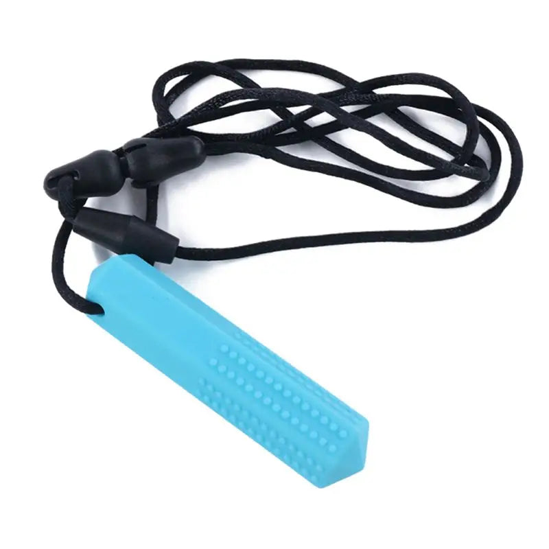 Baby Silicone Teether Kids Chew Necklace Sensory Chewy Pendant Teething Toys for Autism ADHD Special Needs