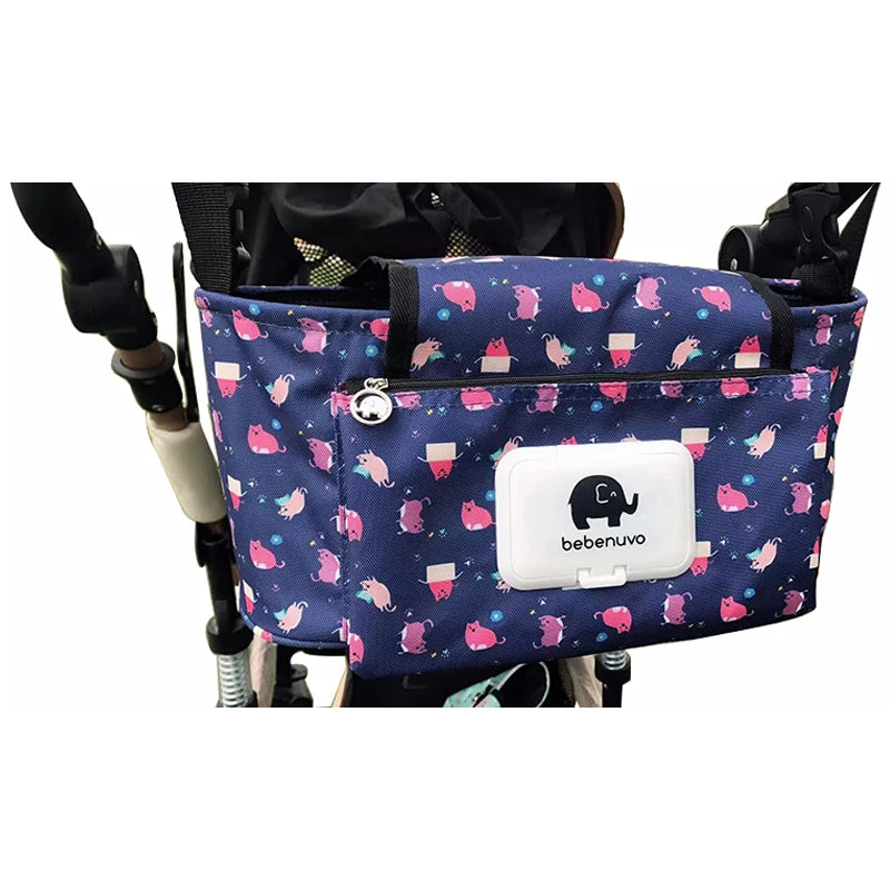 Baby Stroller Organizer Bag Waterproof Nappy Diaper Bag Travel Carriage Pram Cart Basket Hook Stroller Accessories Mummy Bag
