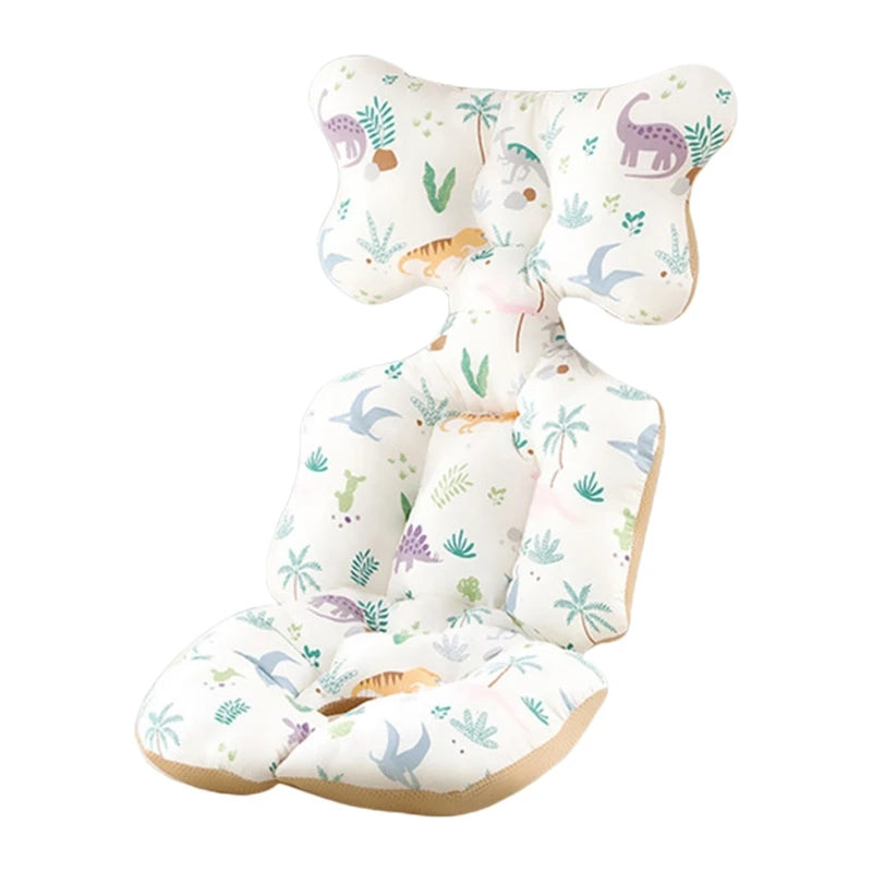 Baby Pushchair Seat Liner Universal Stroller Cotton Pad Warm Mat Sleeping Mattress Head Support Pillow Infant Pram High Chair C