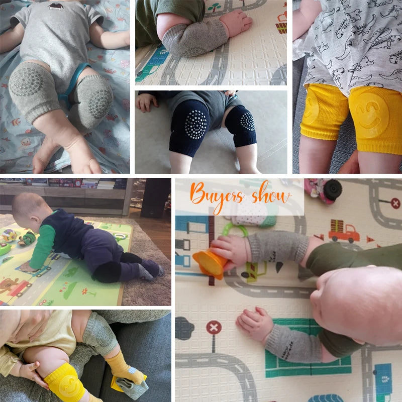 1 Pair Baby Knee Pad Kids Safety Crawling Elbow Cushion Infant Toddlers Baby Leg Warmer Knee Support Protector Baby Kneecap