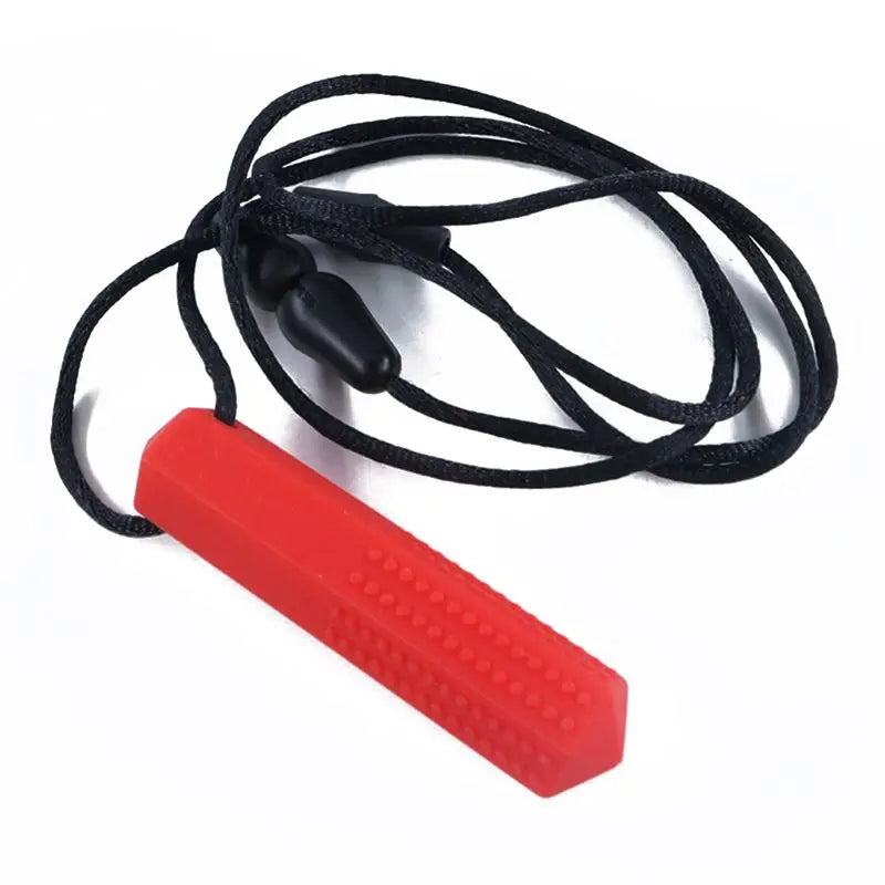 Baby Silicone Teether Kids Chew Necklace Sensory Chewy Pendant Teething Toys for Autism ADHD Special Needs