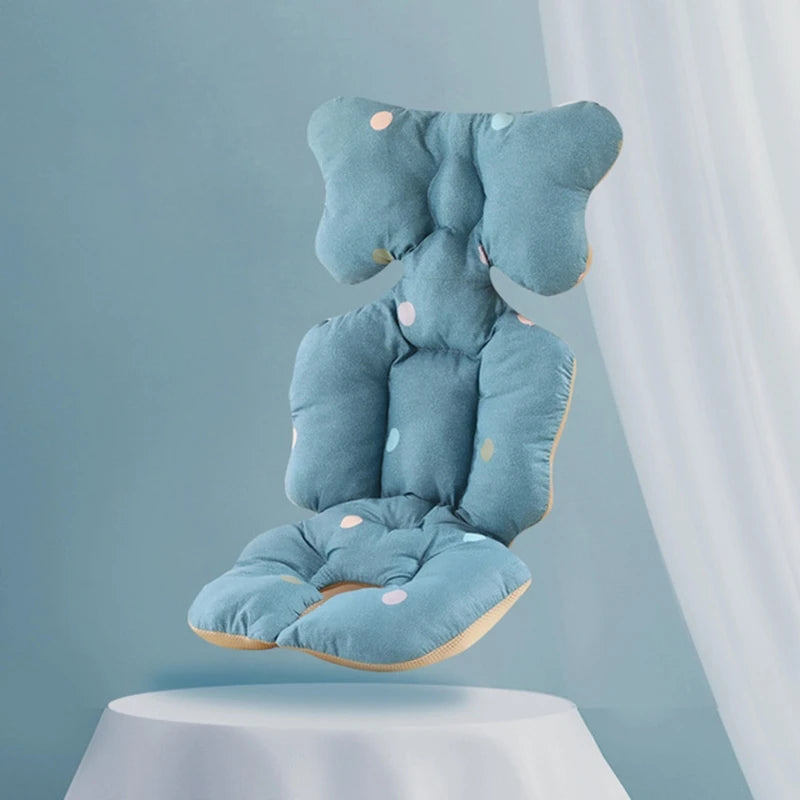 Baby Pushchair Seat Liner Universal Stroller Cotton Pad Warm Mat Sleeping Mattress Head Support Pillow Infant Pram High Chair C