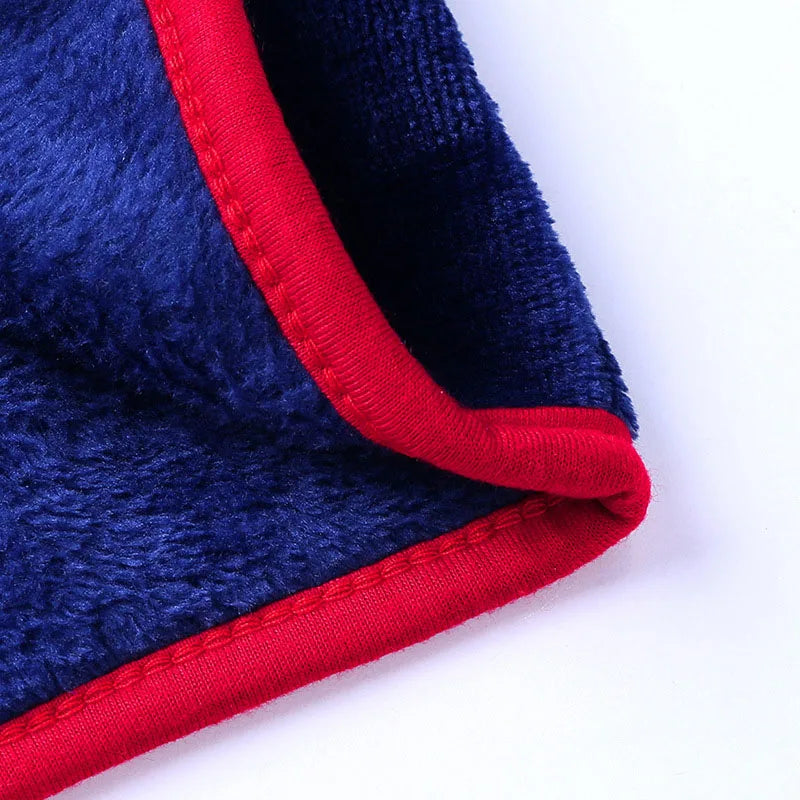 Baby Boys Robe For Girls Children's Bathrobe Cartoon Printing Soft Velvet Robe Pajamas Coral Baby Kids Warm Clothes 1-6Years Old