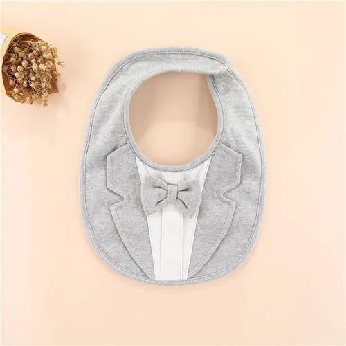 0-24Month Baby Bibs For Girls Boys 100% Cotton Gentleman Princess Style Fashion Newborn Burp Cloth Infant Saliva Towels One Size