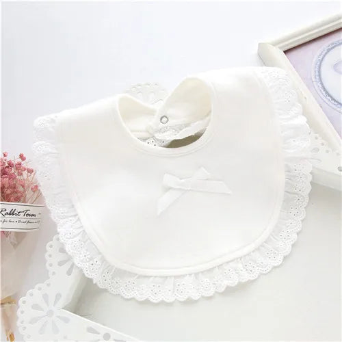 0-24Month Baby Bibs For Girls Boys 100% Cotton Gentleman Princess Style Fashion Newborn Burp Cloth Infant Saliva Towels One Size