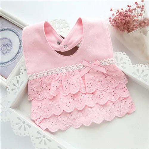 0-24Month Baby Bibs For Girls Boys 100% Cotton Gentleman Princess Style Fashion Newborn Burp Cloth Infant Saliva Towels One Size