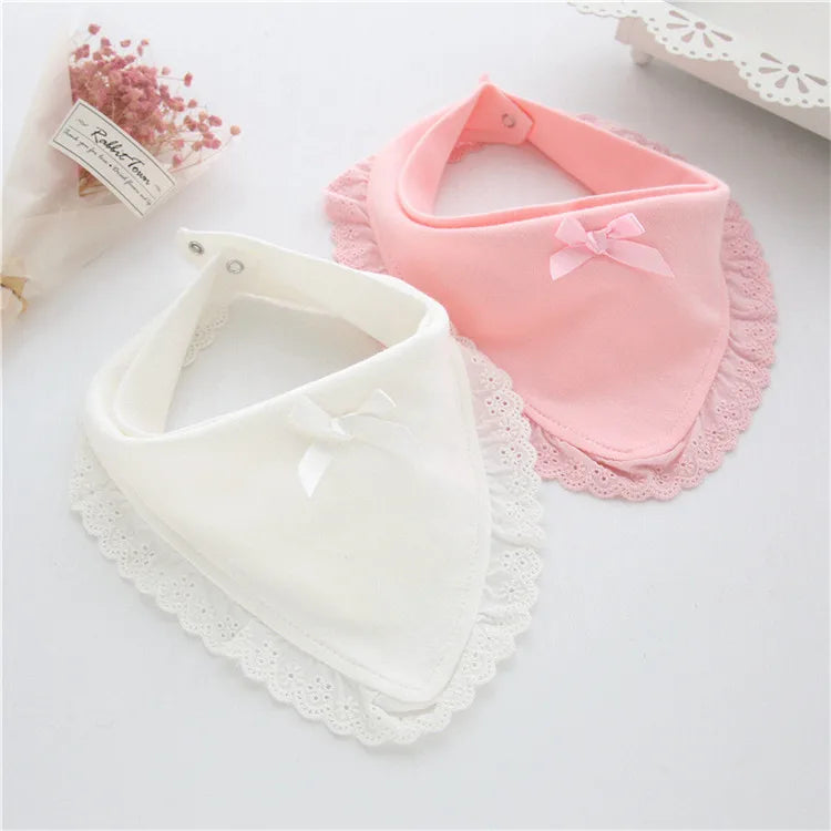 0-24Month Baby Bibs For Girls Boys 100% Cotton Gentleman Princess Style Fashion Newborn Burp Cloth Infant Saliva Towels One Size