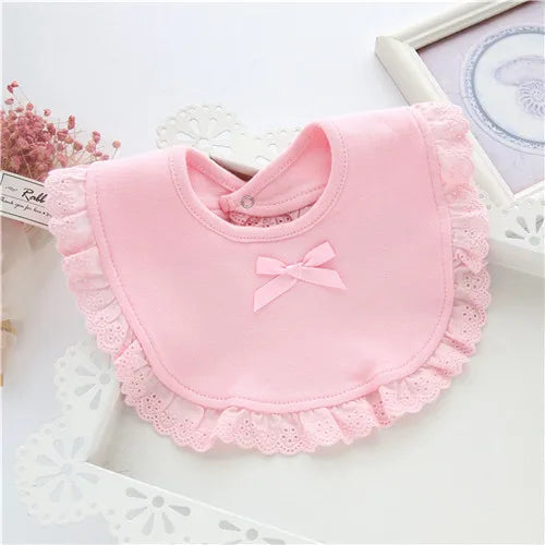 0-24Month Baby Bibs For Girls Boys 100% Cotton Gentleman Princess Style Fashion Newborn Burp Cloth Infant Saliva Towels One Size