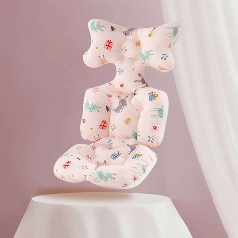 Baby Pushchair Seat Liner Universal Stroller Cotton Pad Warm Mat Sleeping Mattress Head Support Pillow Infant Pram High Chair C