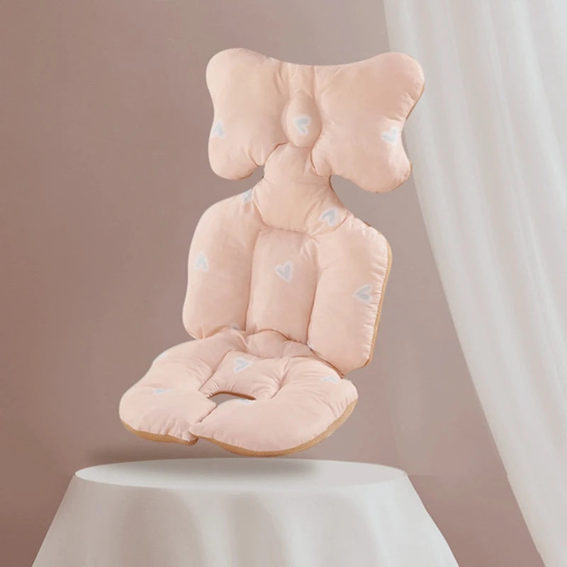 Baby Pushchair Seat Liner Universal Stroller Cotton Pad Warm Mat Sleeping Mattress Head Support Pillow Infant Pram High Chair C