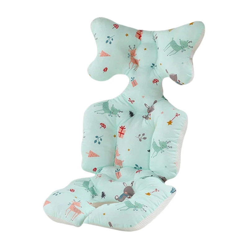 Baby Pushchair Seat Liner Universal Stroller Cotton Pad Warm Mat Sleeping Mattress Head Support Pillow Infant Pram High Chair C