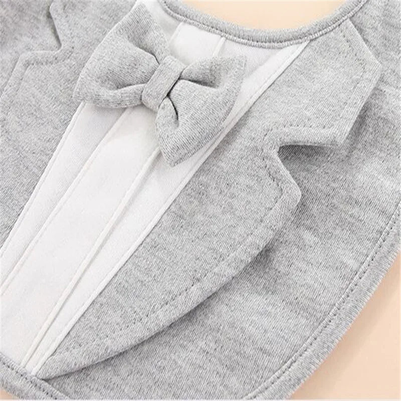 0-24Month Baby Bibs For Girls Boys 100% Cotton Gentleman Princess Style Fashion Newborn Burp Cloth Infant Saliva Towels One Size