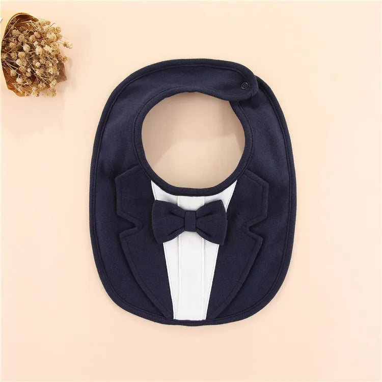 0-24Month Baby Bibs For Girls Boys 100% Cotton Gentleman Princess Style Fashion Newborn Burp Cloth Infant Saliva Towels One Size