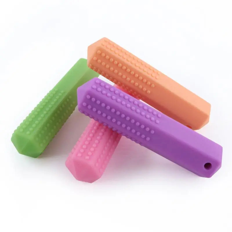Baby Silicone Teether Kids Chew Necklace Sensory Chewy Pendant Teething Toys for Autism ADHD Special Needs