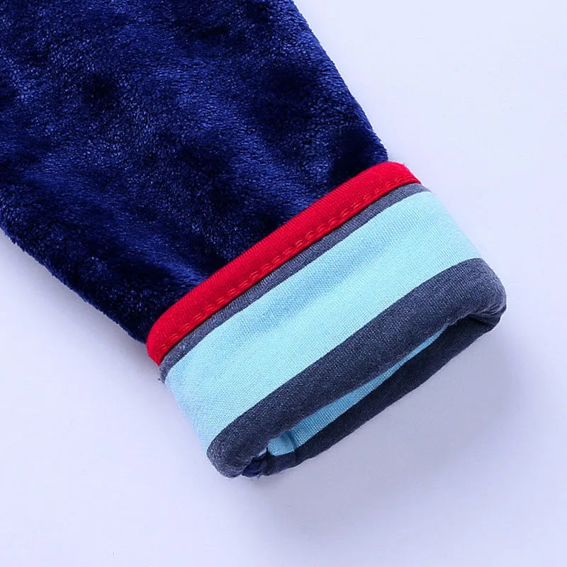 Baby Boys Robe For Girls Children's Bathrobe Cartoon Printing Soft Velvet Robe Pajamas Coral Baby Kids Warm Clothes 1-6Years Old