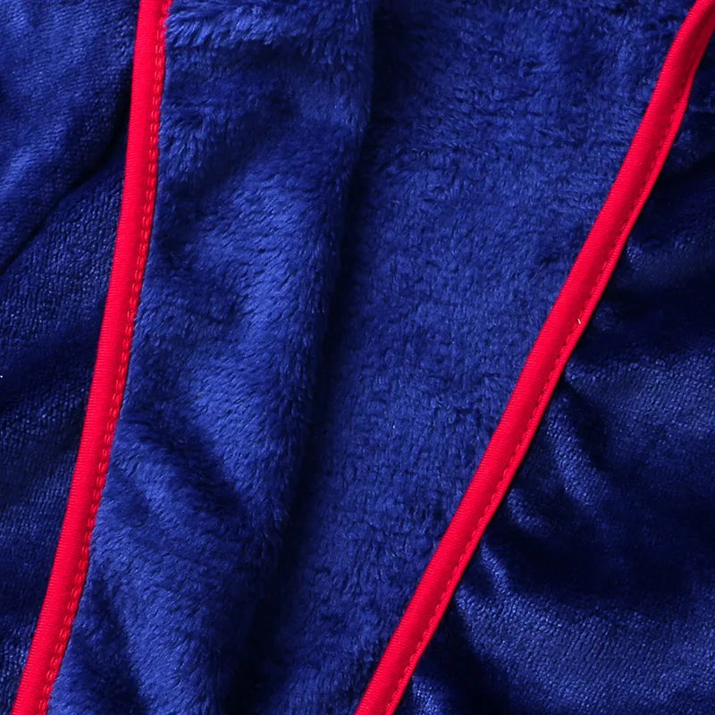 Baby Boys Robe For Girls Children's Bathrobe Cartoon Printing Soft Velvet Robe Pajamas Coral Baby Kids Warm Clothes 1-6Years Old