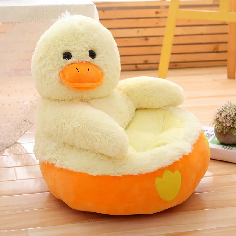 50CM New Panda Infant Boys Seats Soft Sofa Cartoon Duck Animal Girls Comfort Plush Unicorn Bear Chairs Contain Filling