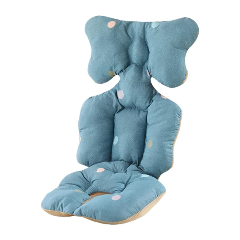 Baby Pushchair Seat Liner Universal Stroller Cotton Pad Warm Mat Sleeping Mattress Head Support Pillow Infant Pram High Chair C