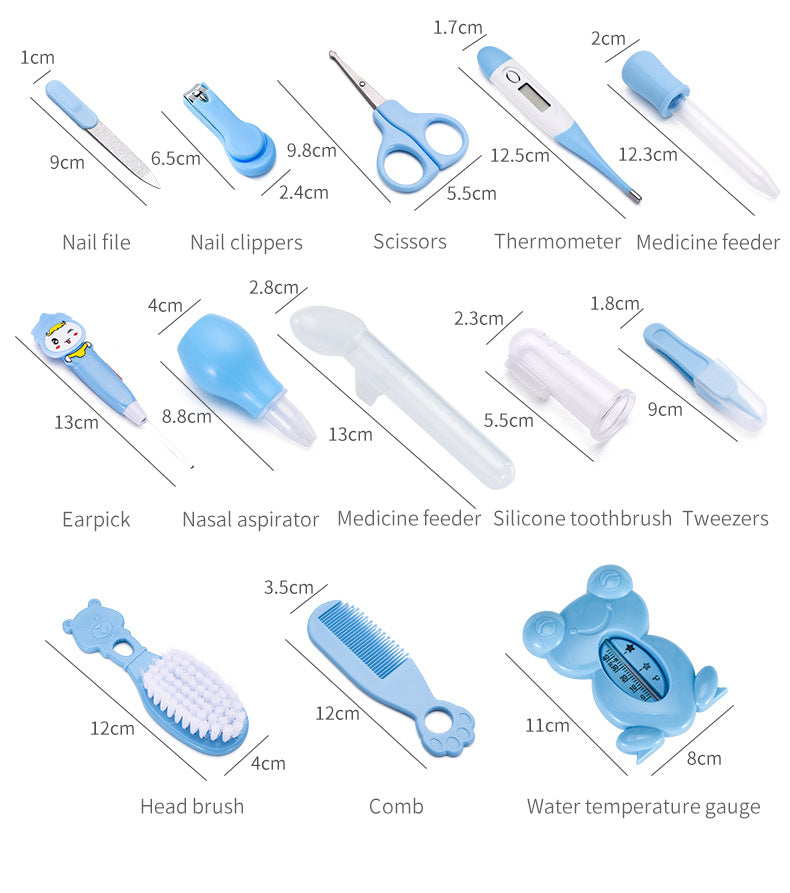13-Pack Baby Care Kit Baby Hygiene Kit Items Babies Accessories Newborn Care Complete Professional Nursing Tools Mother Kids