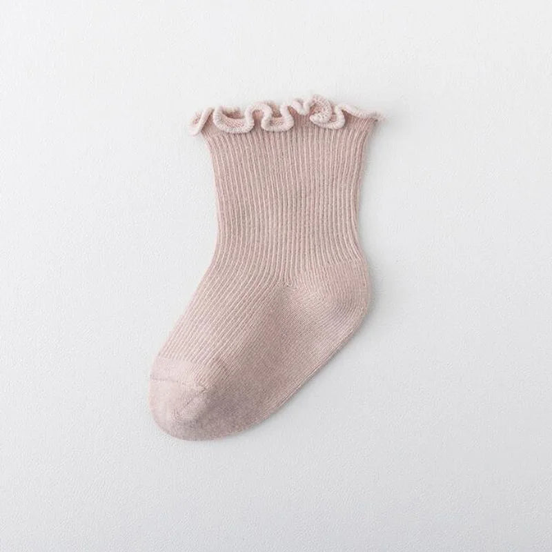 3Pair/lot New Boys and Girls Solid Color Baby Socks