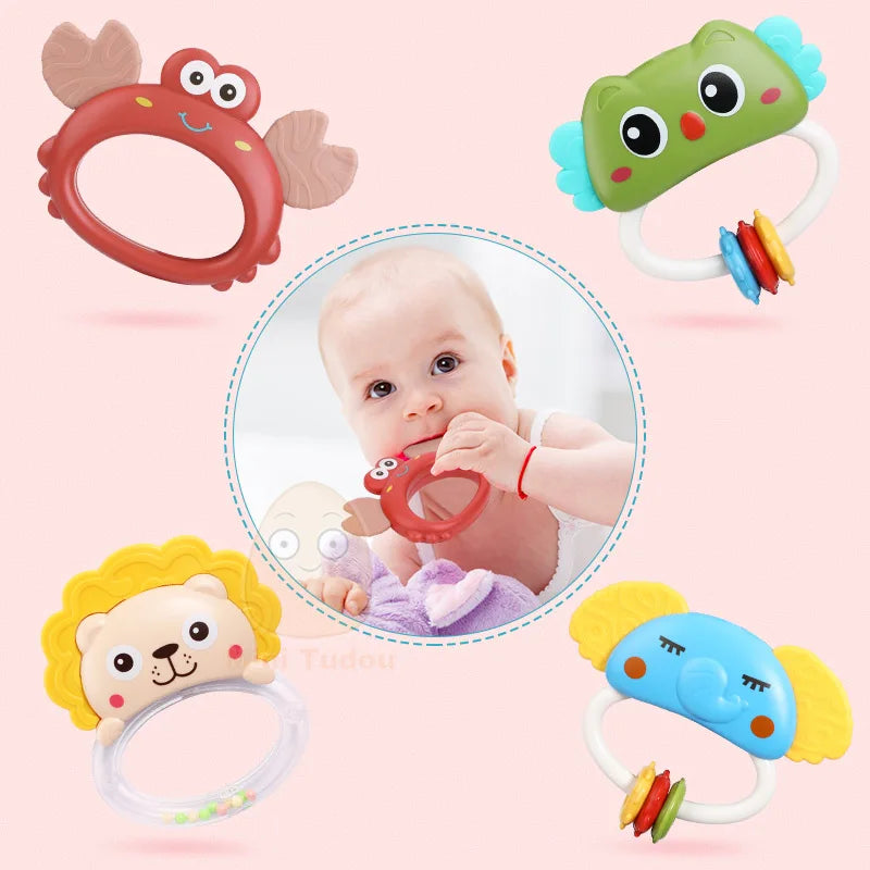 Baby Crib Mobile Rattle Toy For 0-12 Months Infant Rotating Musical Projector Night Light Bed Bell Educational For Newborn Gift
