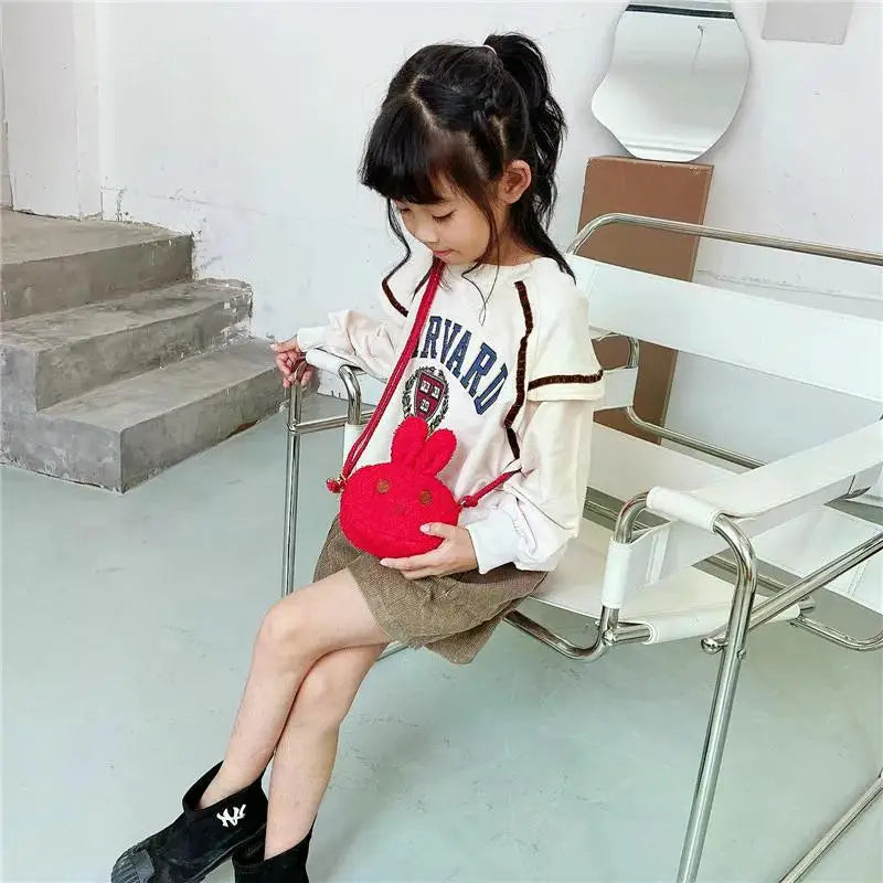 New Cute Little Rabbit Baby Girls Handbags Fashion School Bags for Girls Kids Small Shoulder Lunch Bags Child Girl Backpacks