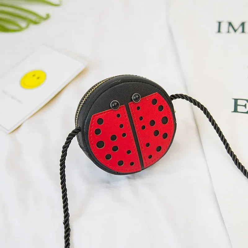 Cartoon Cute Kids Mini Bags for Toddler Bee / Ladybug / Snail Crossbody Bag Adorable Baby Children's Small Handbags Gift