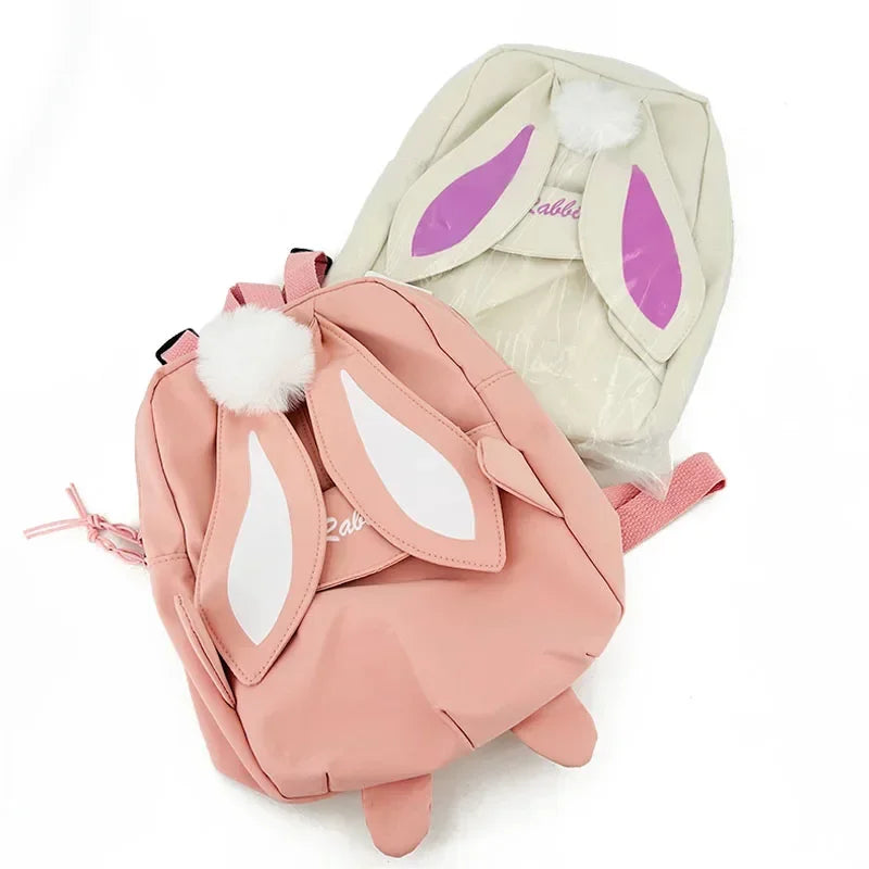 Fashion Children School Bags Bunny Portable Backpacks Kids Travel Rucksacks Cute Boys and Girls School Book Backpack Chest Bag