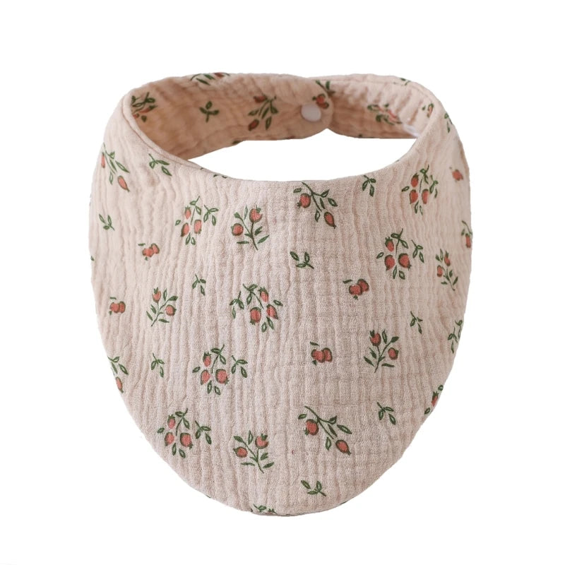 Baby Infant Cotton Bib Solid Color Scarf Feeding Saliva Towel Bandana Burp Cloth Boy Girl Babies Accessories Newborn