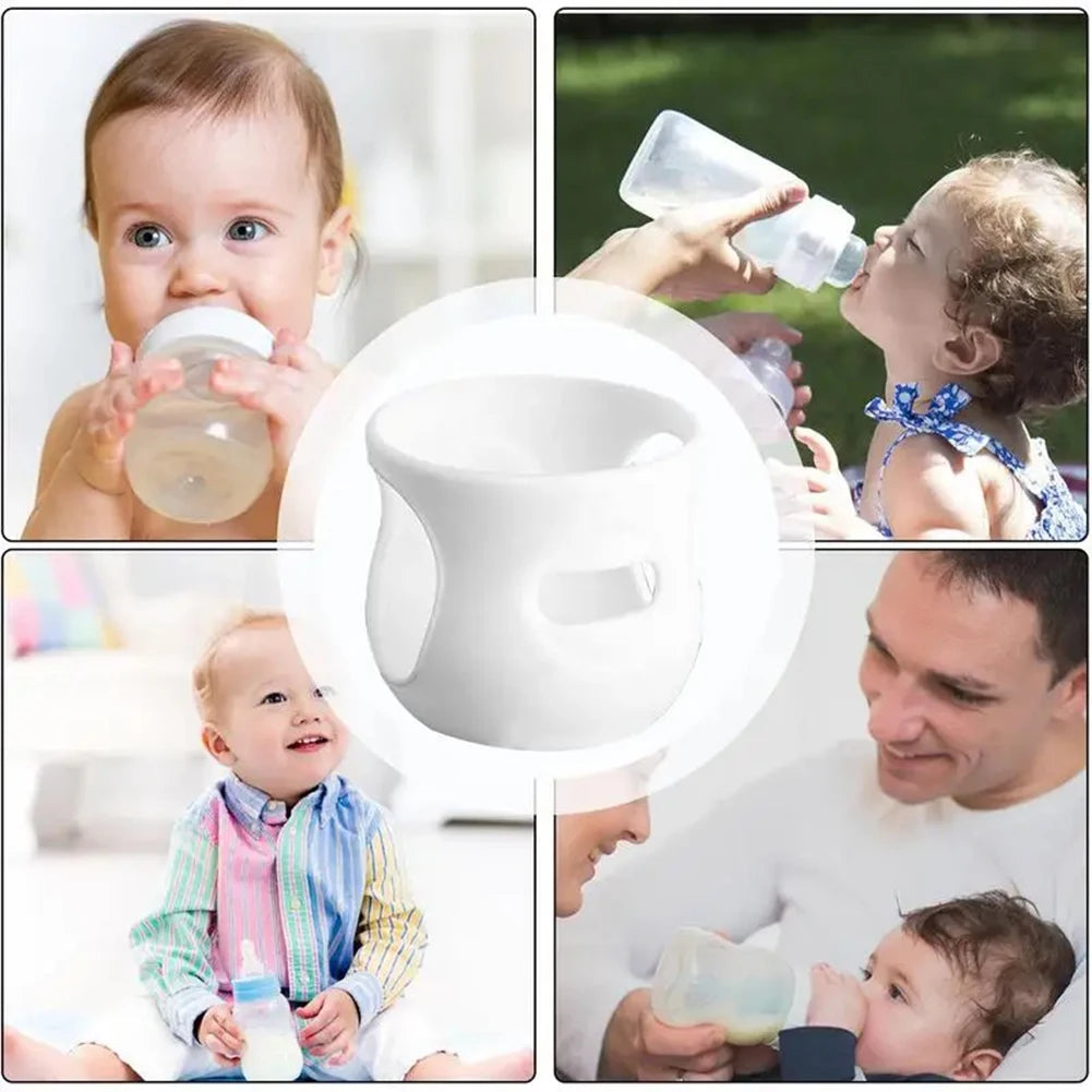 Baby Feeding Bottle Protective Cover Silicone Anti Breakage Baby Bottle Holder Thermal Insulation Safe Milk Bottle Sleeve Covers