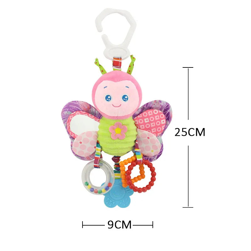 Baby Rattle Musical Caterpillar Worm Soft Infant Plush Toys Educational Interactive Sensory Toy for Babies Newborn Toddler Gift