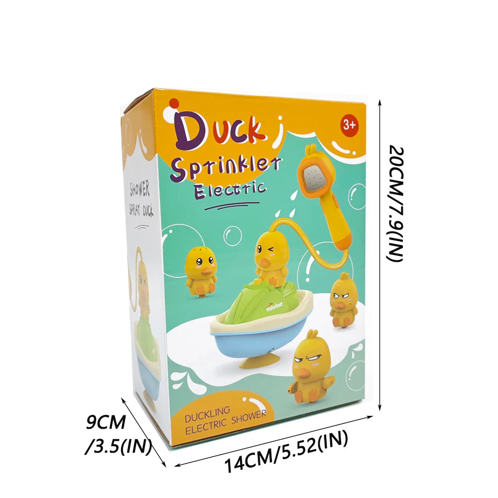 Baby Shower Bathroom Water Playing Little Yellow Duck Flower Shower Divine Device Water Spray Water Playing Toy