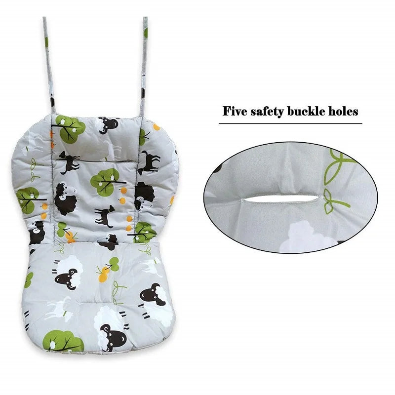 Baby Kids Highchair Cushion Pad Mat Booster Seats Cushion Pad Mat Feeding Chair Cushion Pad Stroller Cushion Mat Cotton Fabric