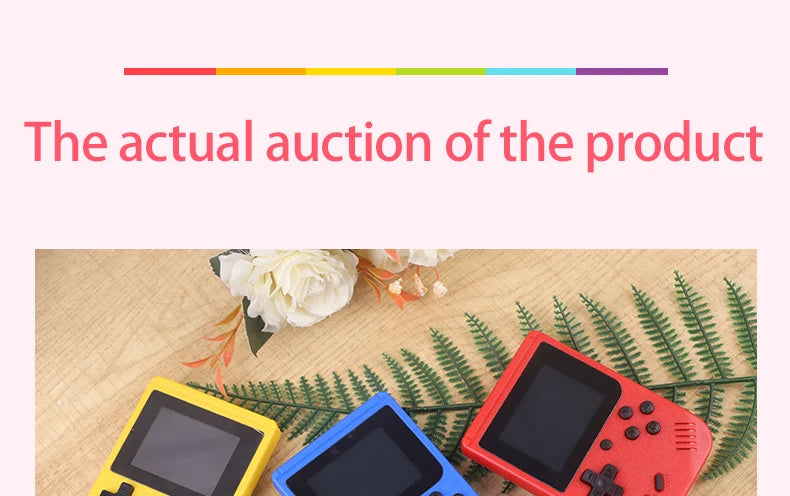 2.4 Inch LCD Screen Retro Video Game Console Built-in 400 In Handheld Portable Game Console Christmas Gift Christmas