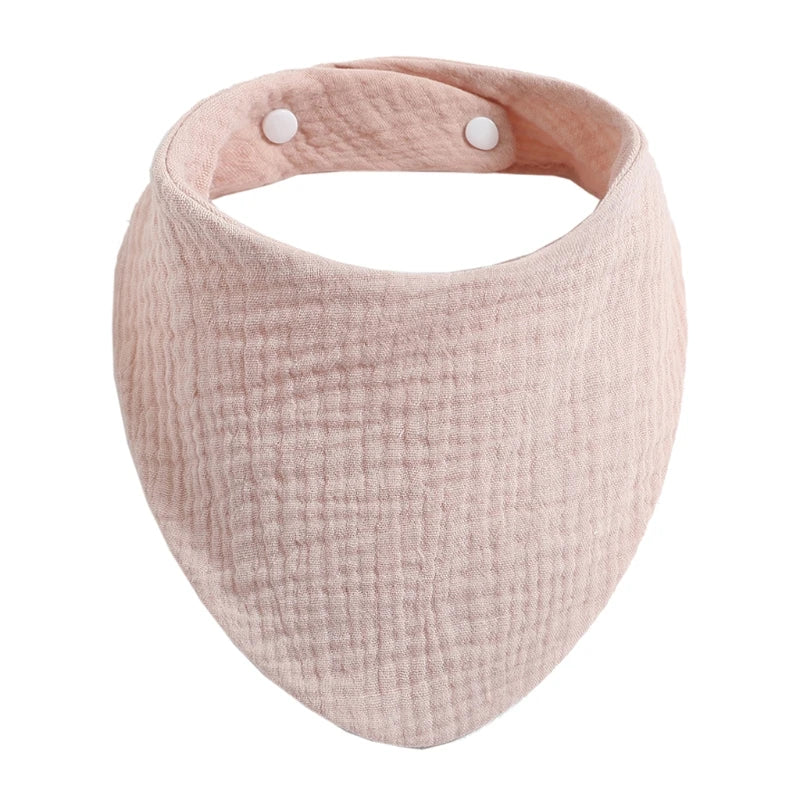 Baby Infant Cotton Bib Solid Color Scarf Feeding Saliva Towel Bandana Burp Cloth Boy Girl Babies Accessories Newborn