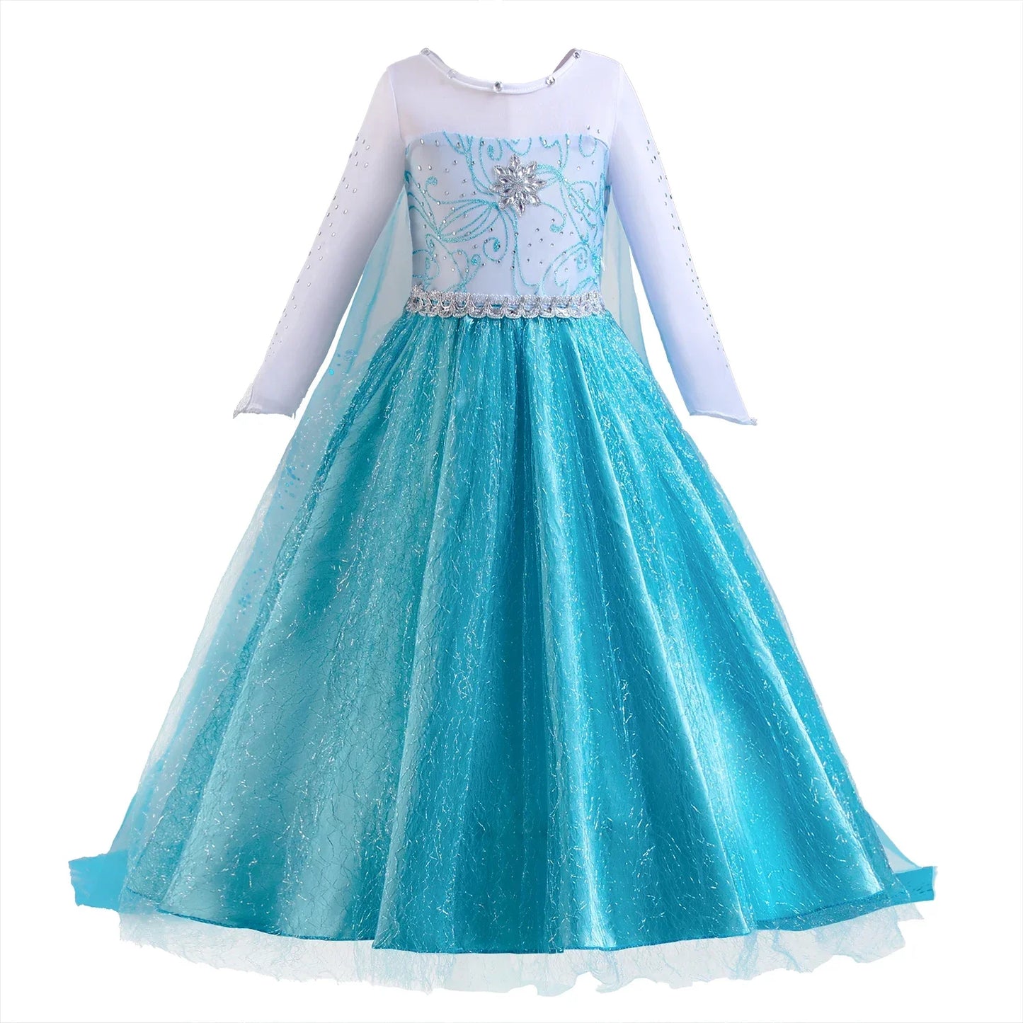 Elsa Dress for Girls 3-10 Yrs Birthday Role Elsa Princess Dress For Kids Halloween Carnival Easter Party Cosplay Girls Costume