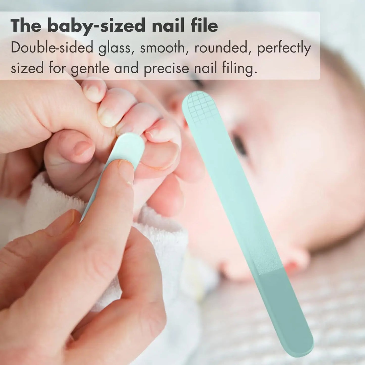 Baby Nail Kit, 4-in-1 Baby Nail Care Set with Cute Case, Baby Nail Clippers, Scissors, Nail File & Tweezers, Baby Manicure Kit
