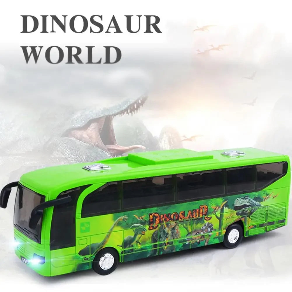 School Bus Toys Cars Plastics Little Cars City Bus With Sound And Light Up Friction Powered Cars Play Toys Gift For Kids