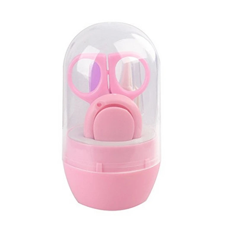 Newborn Baby Nail Scissor Baby Nail Care Tool Kid Safe Portable Nail Clipper Trimmer Tweezer with Box Children Manicure Kit