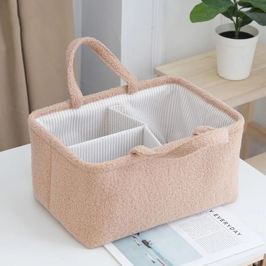 Travel Portable Mommy Bag Diaper Bag Feeding Bottle Storage Handbag Multifunctional Baby Products Organizer Basket