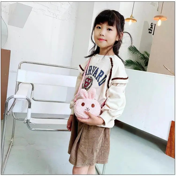New Cute Little Rabbit Baby Girls Handbags Fashion School Bags for Girls Kids Small Shoulder Lunch Bags Child Girl Backpacks