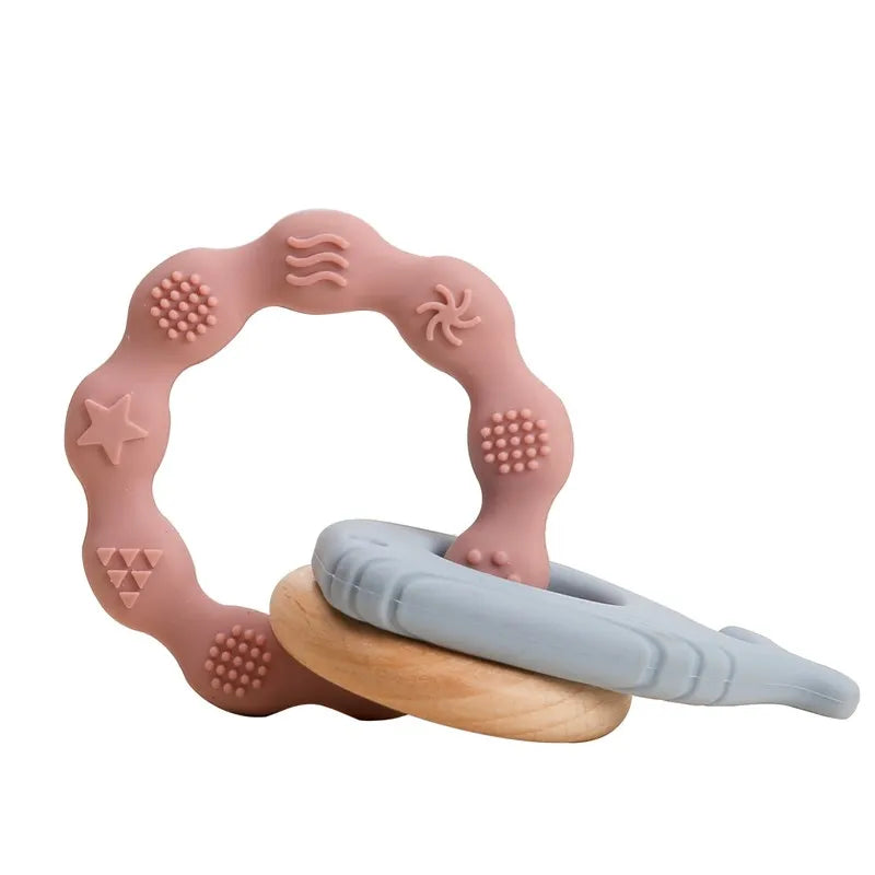 Baby Teether Gloves Kids Cartoon Bear Teething Silicone Dental Care Gums Anti-eating Hand Molar Stick BPA Free Baby Accessorie