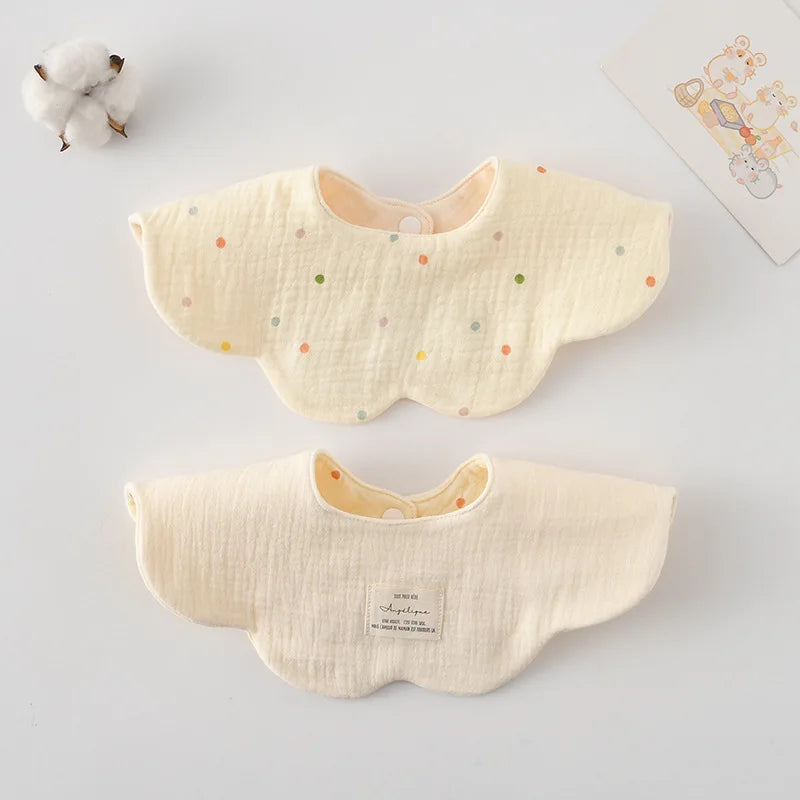 New Cute Cotton Baby Feeding Drool Bib Infants Two-sided Usable Saliva Towel Soft Burp Cloth For Newborn Toddler Kids Bibs