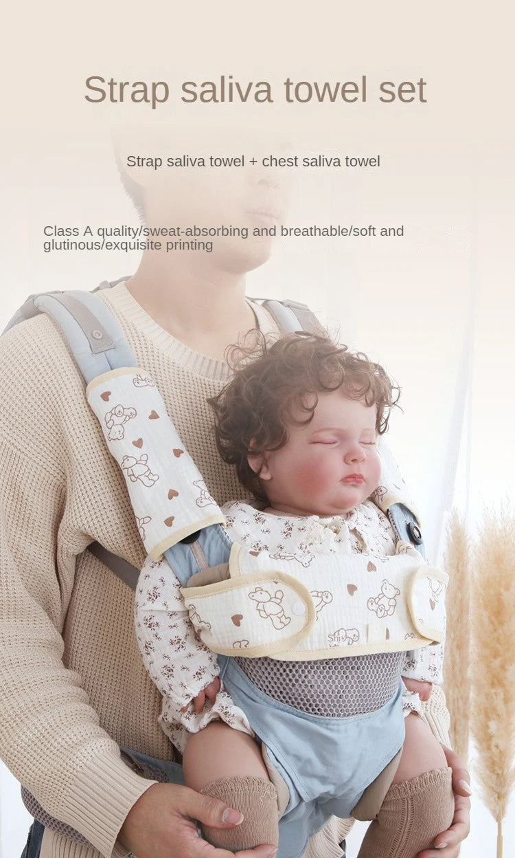 Baby Waist Stool Drool Bib Newborn Infants Teething Soft Cotton Pad Saliva Towel Multi-Function Baby Strap Dinner Dropshipping