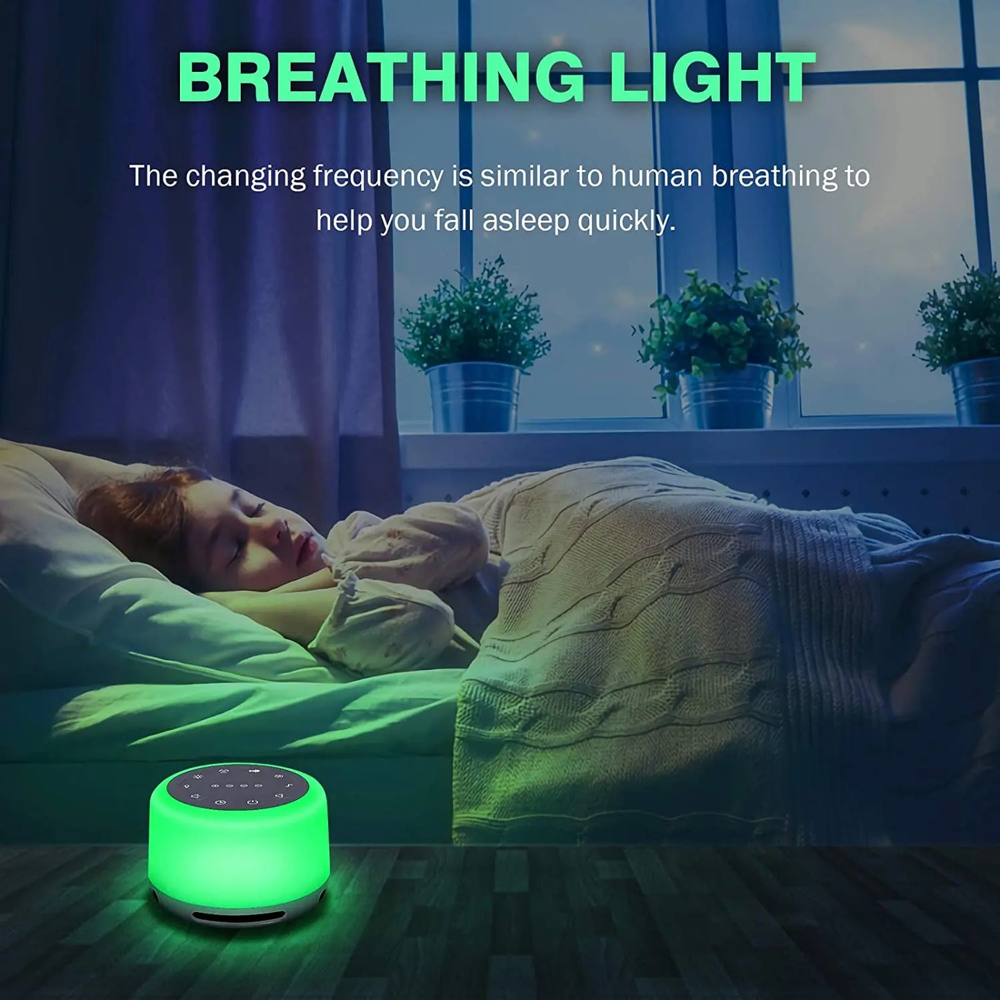 Hot Sale Physical Therapy Equipments Portable Sleep Fan Sound Machine White Noise Machine with RGB Night Light For Baby