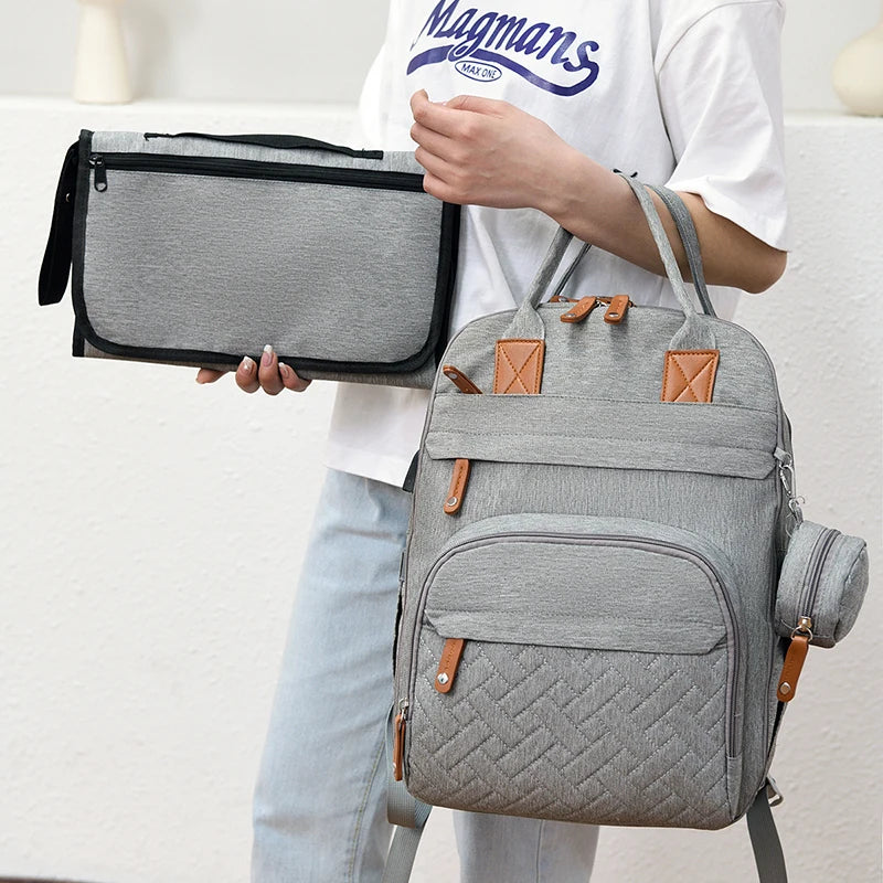 Diaper Bag Backpack Baby Essentials Travel Tote Multifunction Waterproof with Changing Station Pad Stroller Straps Big for Mommy