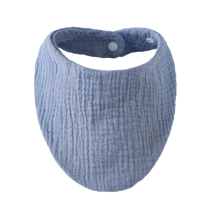 Baby Infant Cotton Bib Solid Color Scarf Feeding Saliva Towel Bandana Burp Cloth Boy Girl Babies Accessories Newborn